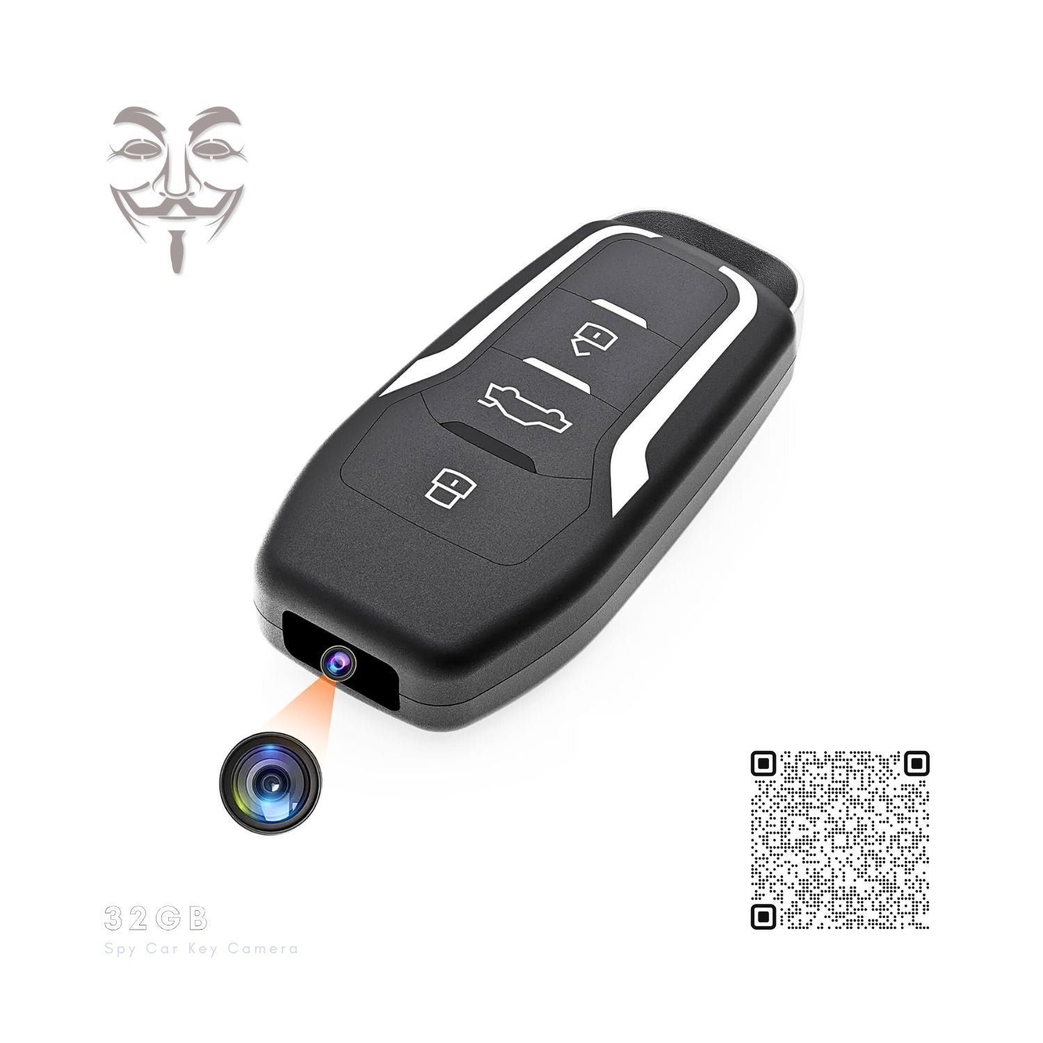 32GB Hidden Spy Smart Car Keychain Camera Recorder 32GB Hidden Spy Smart Car Keychain Camera Recorder